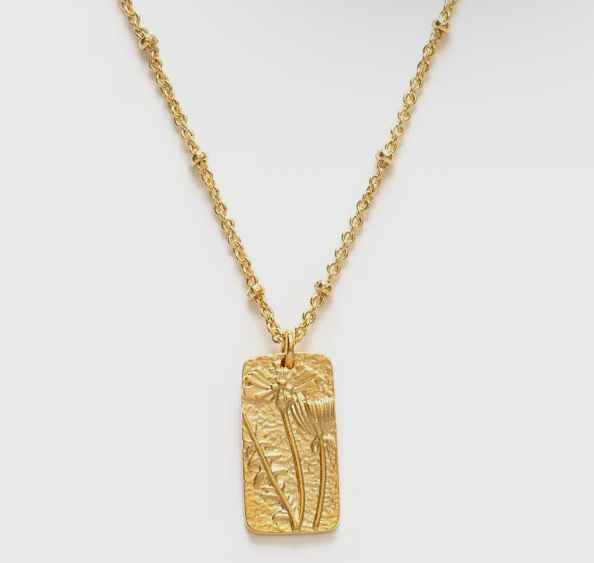 Flower Medallion Necklace