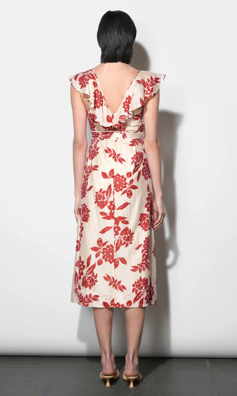 Jacqueline Flutter Midi Dress - Flea Boutiques