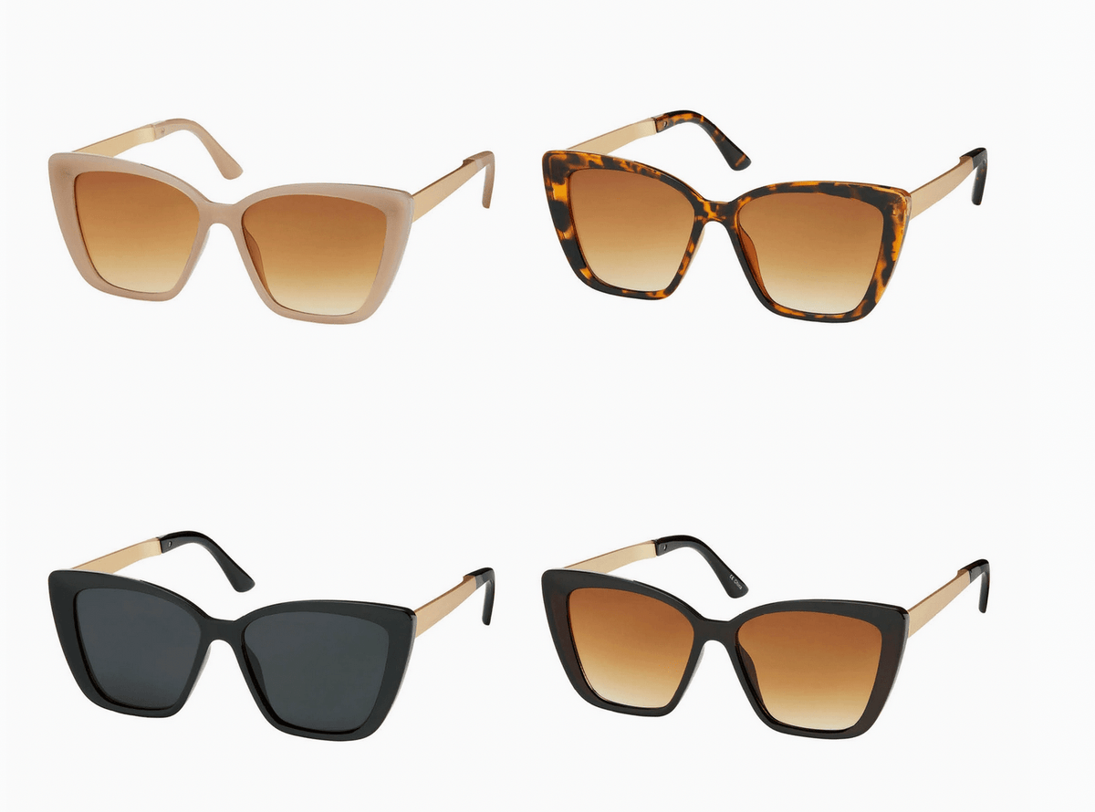 Jade Cat Eye Metal Temples - Flea Boutiques