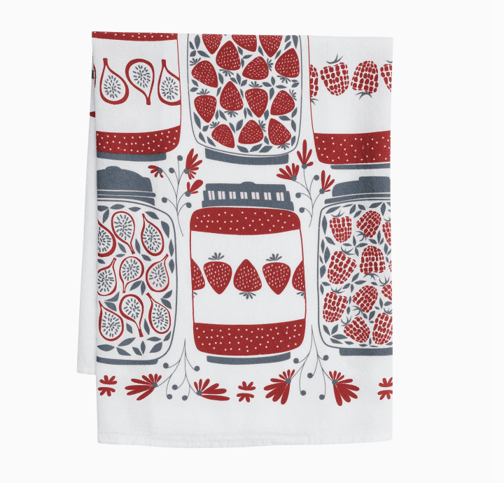 Jam Jars Tea Towel - Flea Boutiques