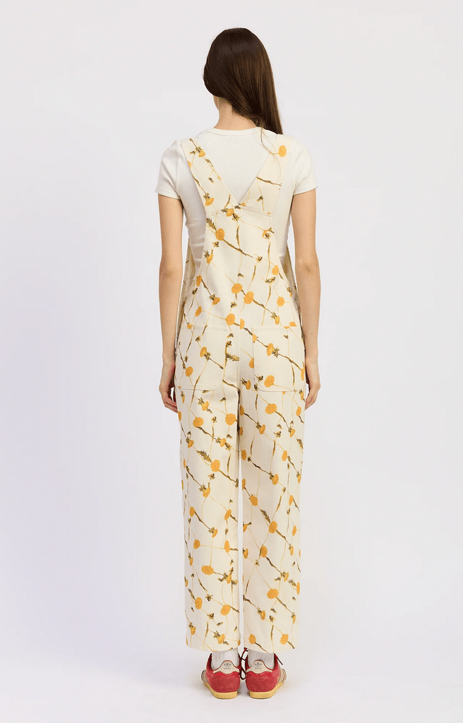 Jennifer Printed Denim Overalls - Flea Boutiques