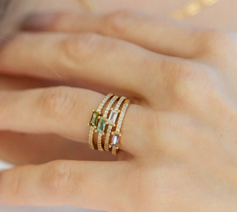 Just a touch of Color Ring - Flea Boutiques