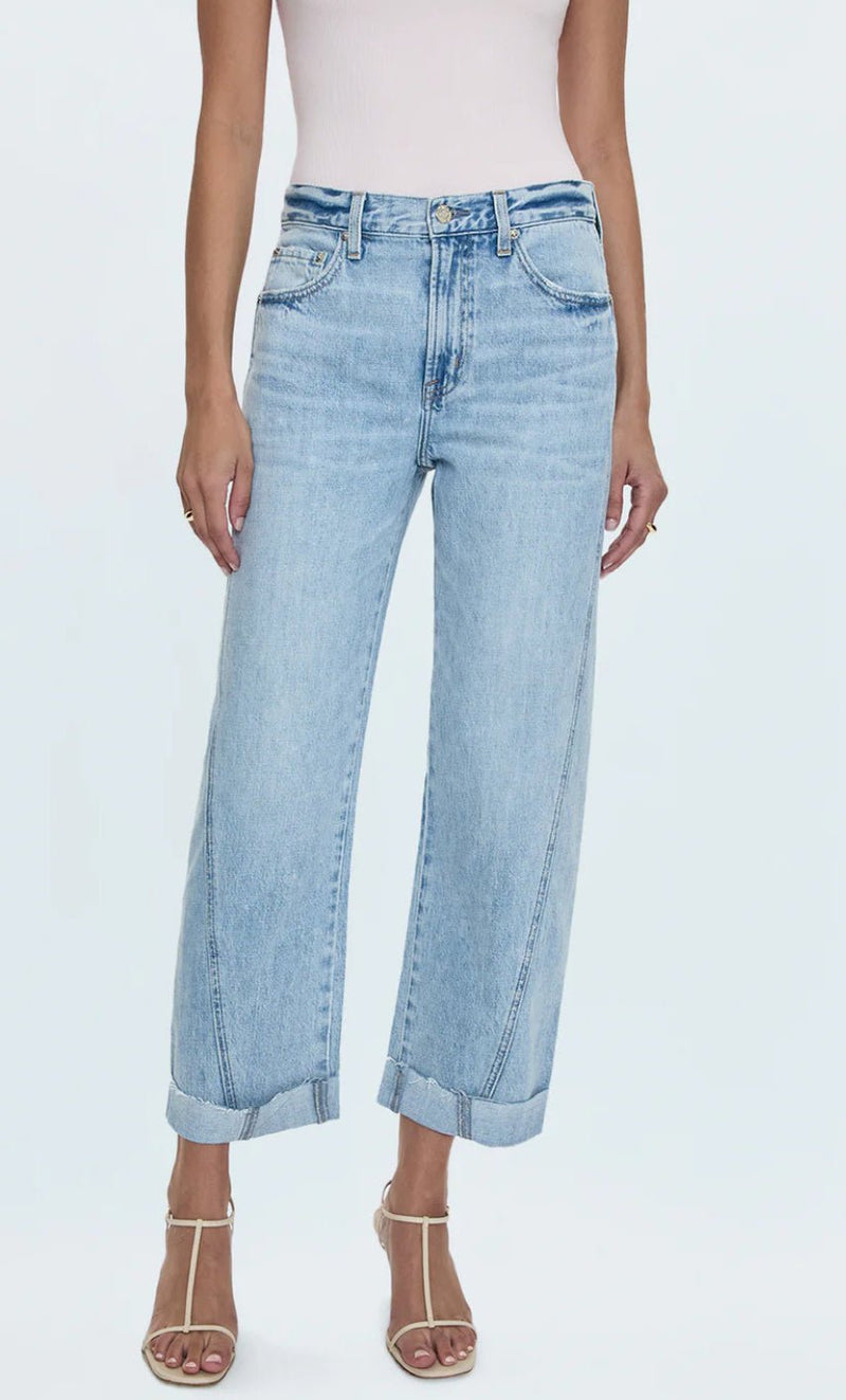 Kacey Mid Rise Cuff Boyfriend - Flea Boutiques