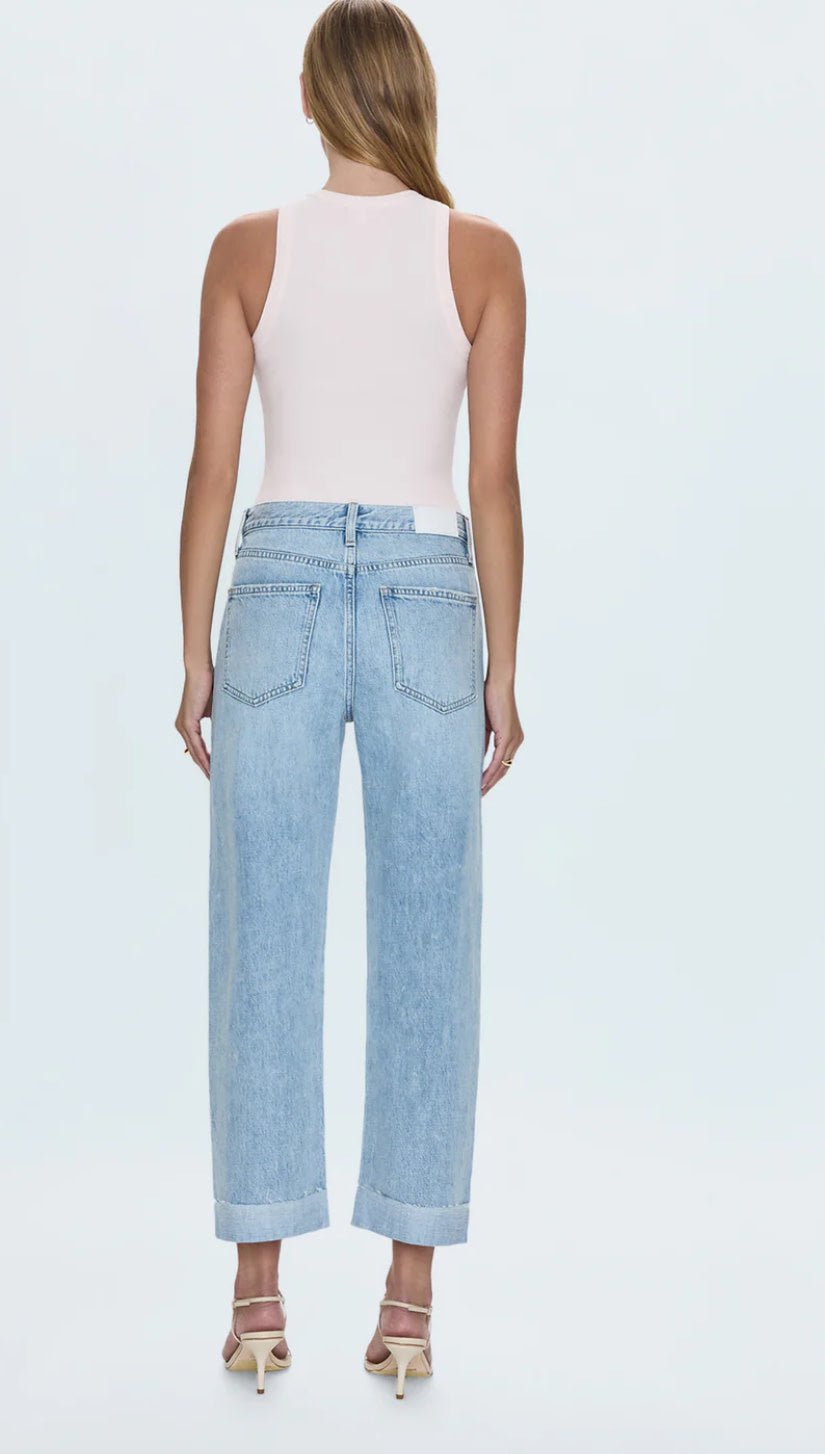 Kacey Mid Rise Cuff Boyfriend - Flea Boutiques