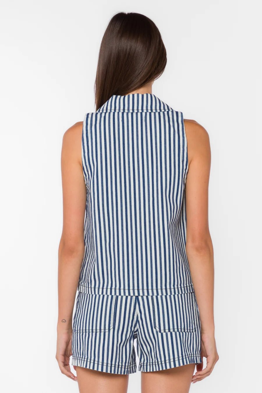 Kensey Sleeveless Stripe Top - Flea Boutiques