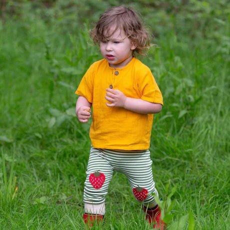 Knee Patch Striped Joggers - Flea Boutiques