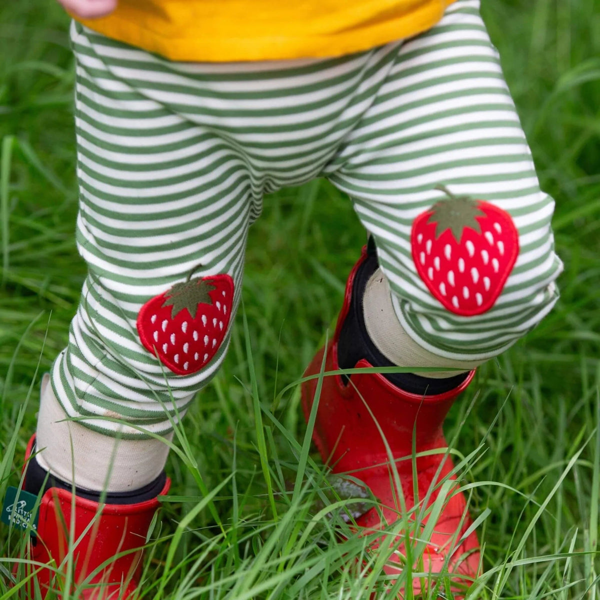 Knee Patch Striped Joggers - Flea Boutiques