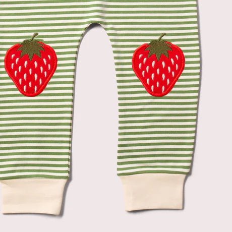 Knee Patch Striped Joggers - Flea Boutiques