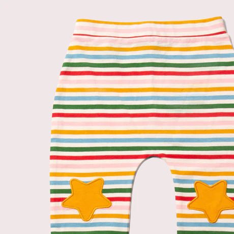 Knee Patch Striped Joggers - Flea Boutiques
