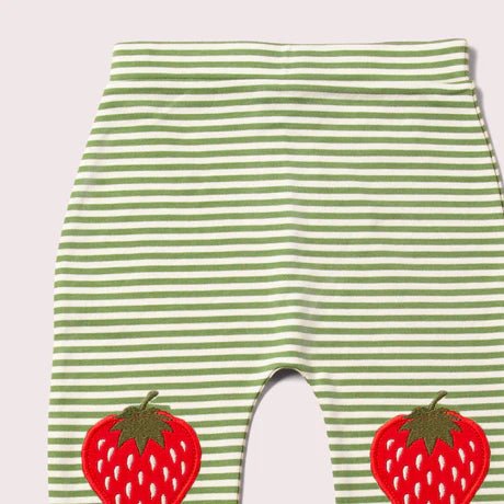 Knee Patch Striped Joggers - Flea Boutiques