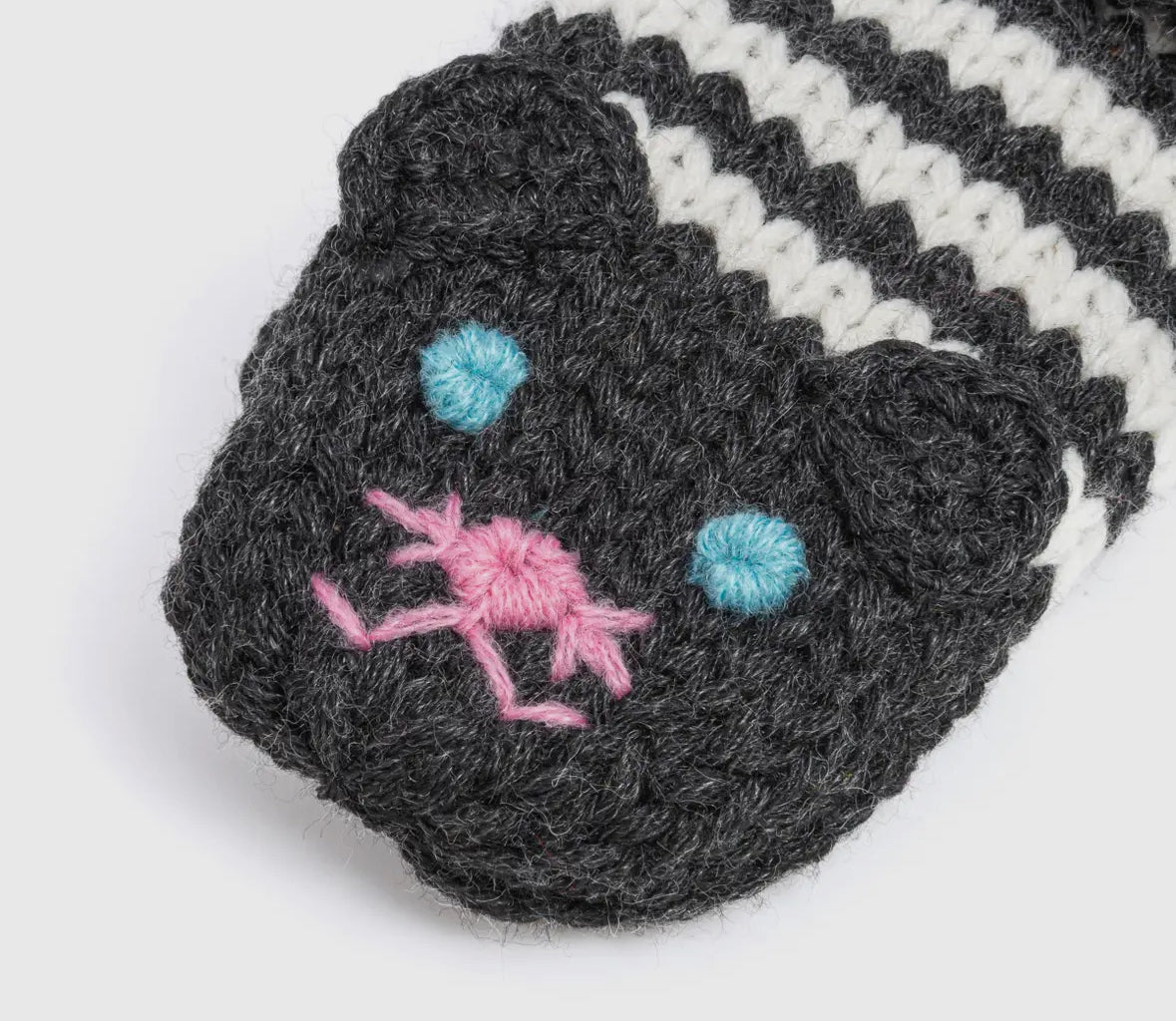 Knit Stripe Cat Mittens - Flea Boutiques