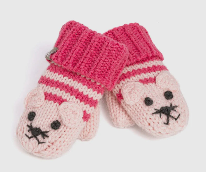 Knit Stripe Cat Mittens - Flea Boutiques