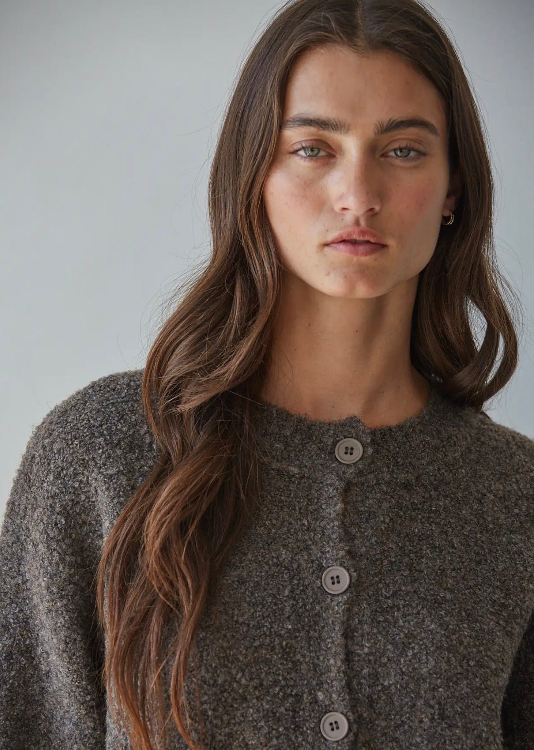 Knit Sweater Button Down Cardigan - Flea Boutiques