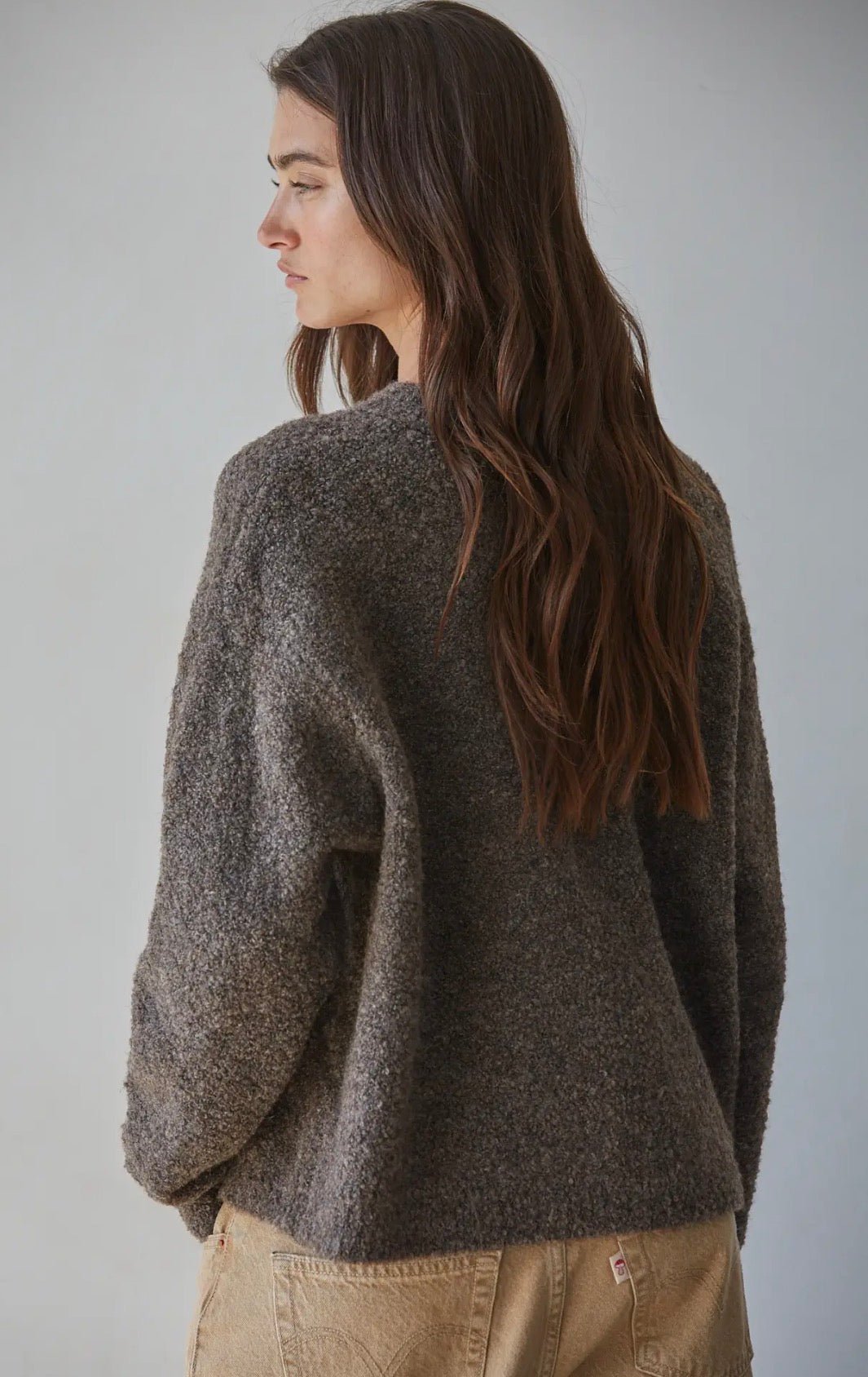 Knit Sweater Button Down Cardigan - Flea Boutiques