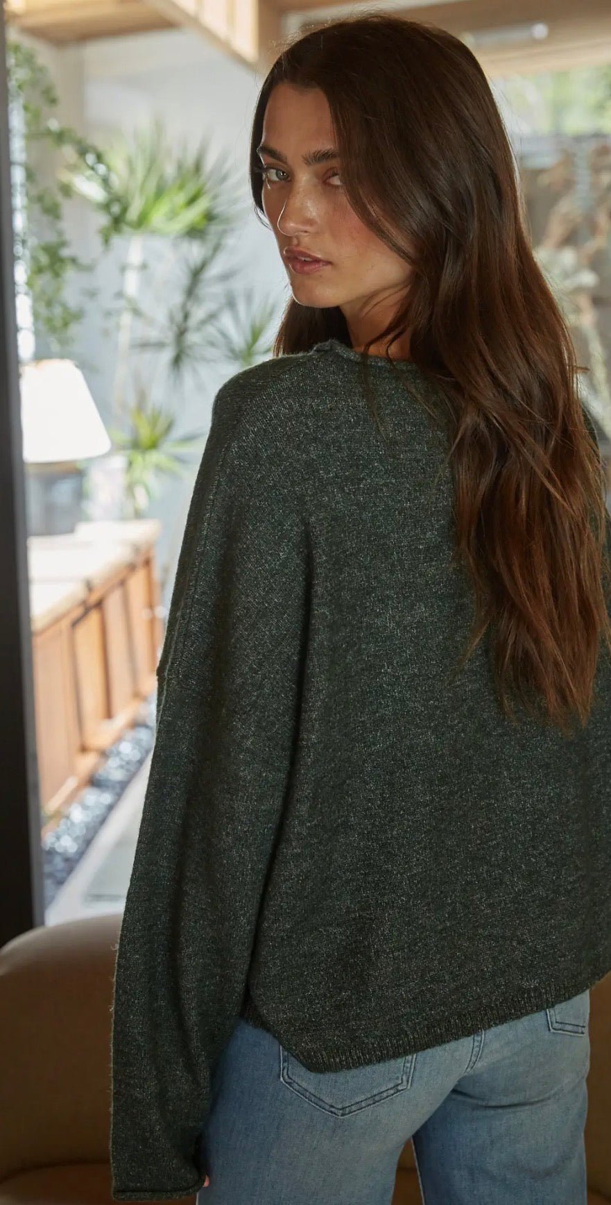 Knit Sweater Fish Animal Print - Flea Boutiques