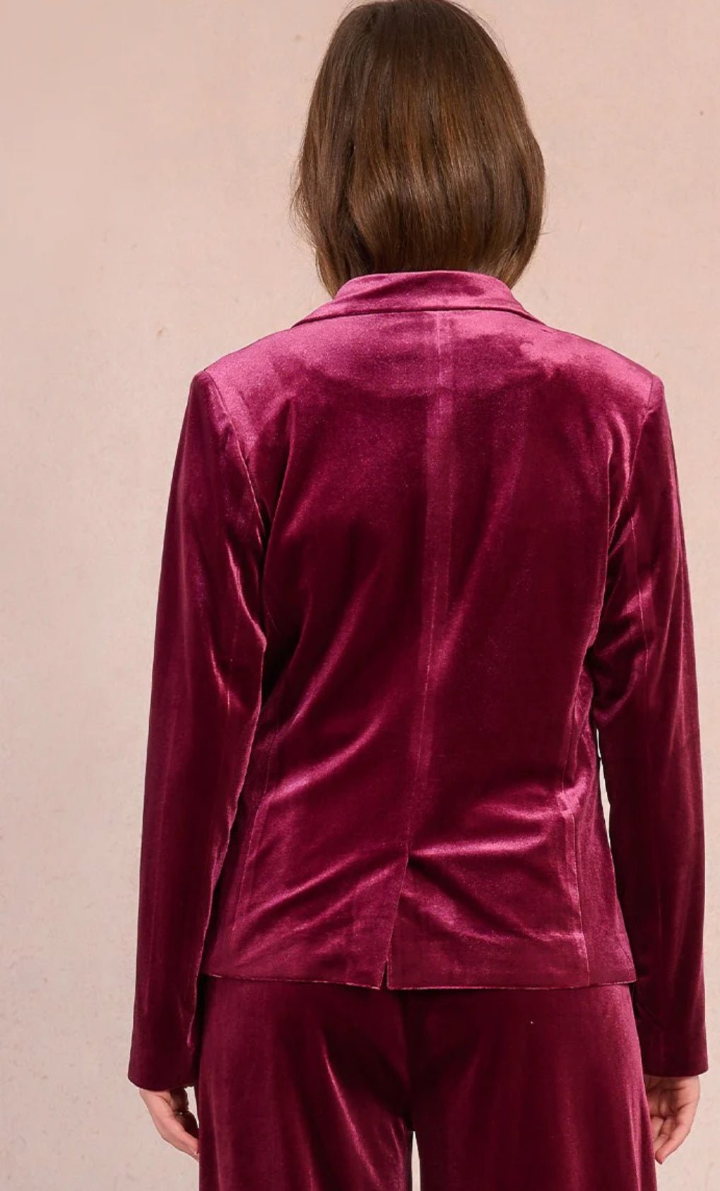 Knit Velvet Blazer - Flea Boutiques