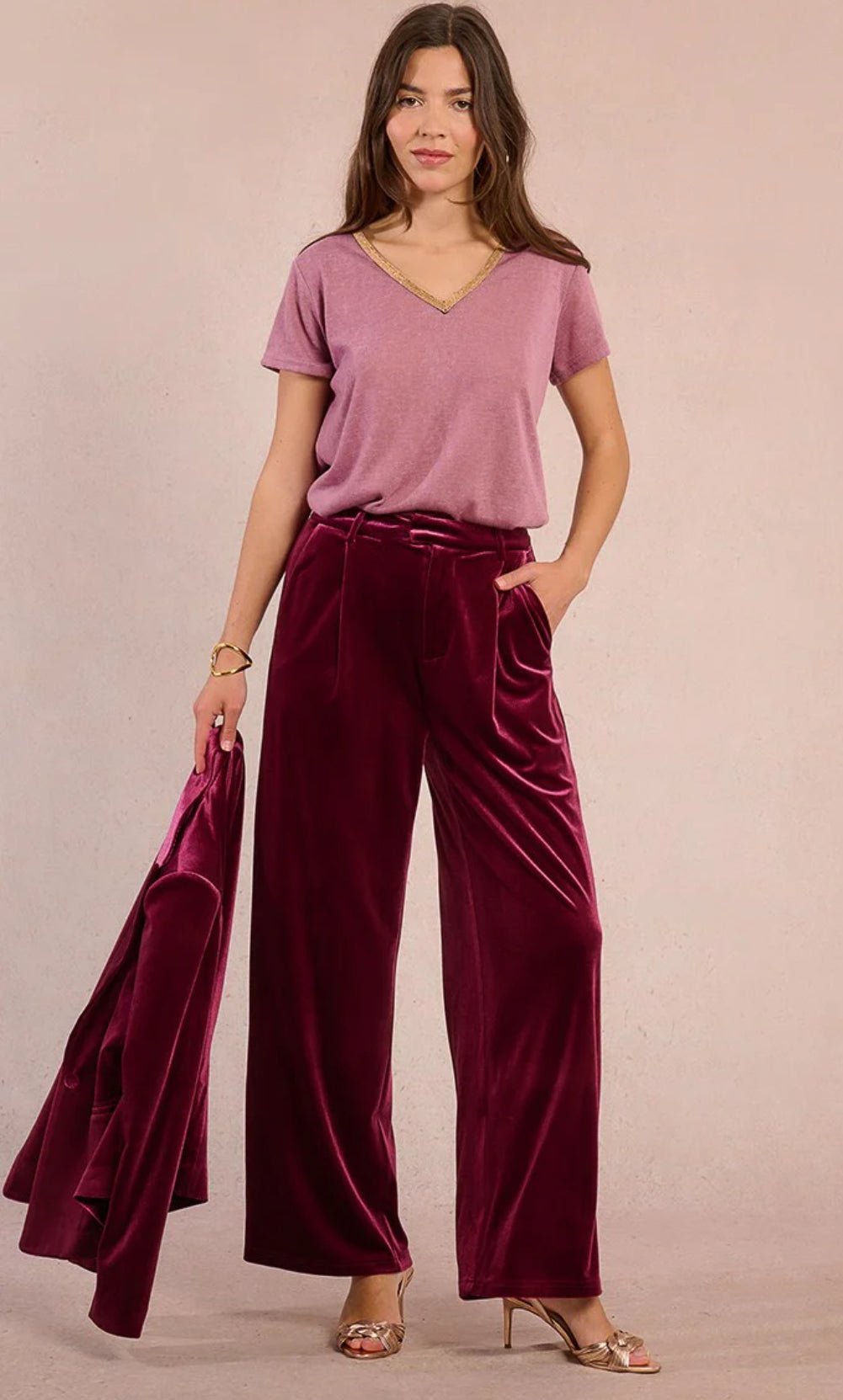 Knit Velvet Blazer - Flea Boutiques