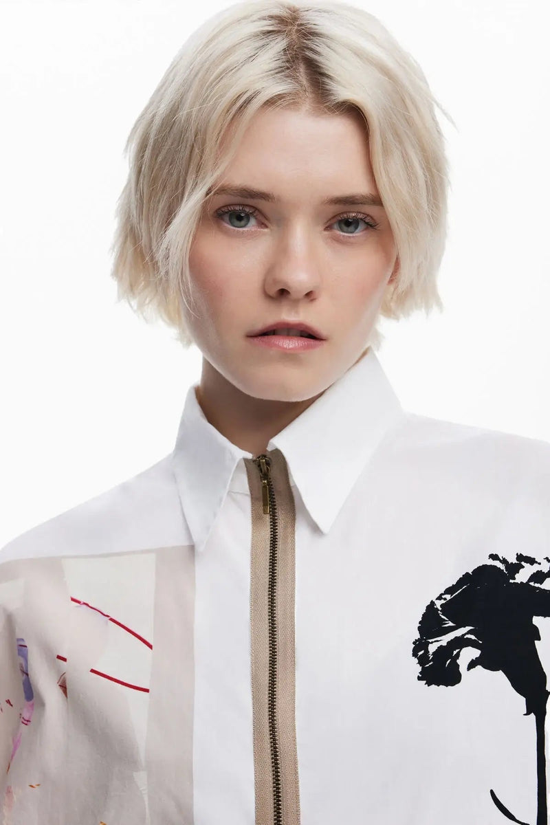 Lacroix Zipper Shirt - Flea Boutiques