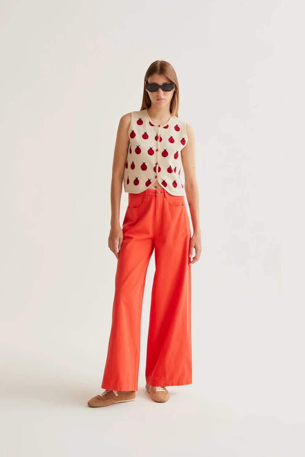 Lady Bug Knit Vest - Flea Boutiques