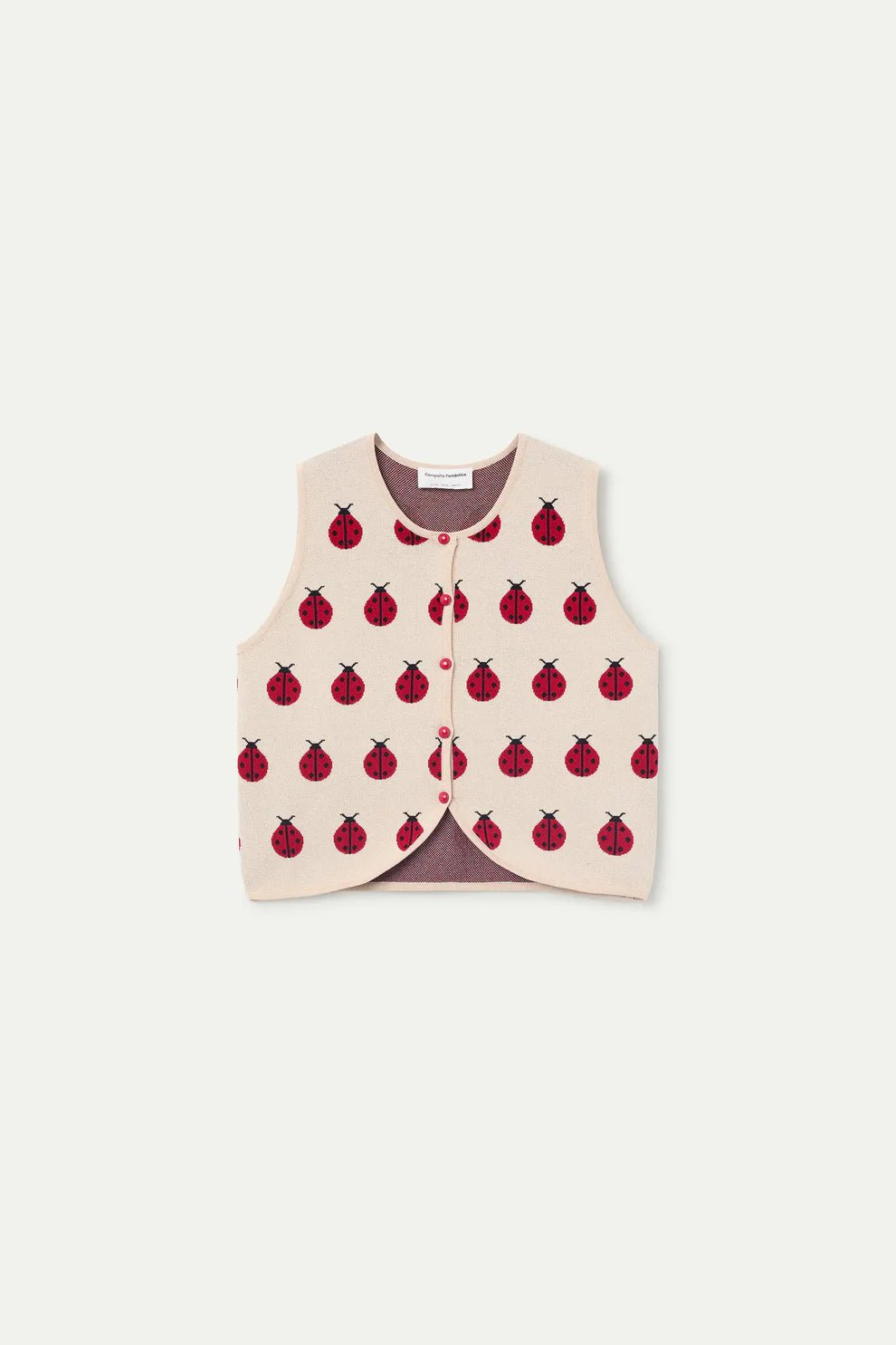 Lady Bug Knit Vest - Flea Boutiques