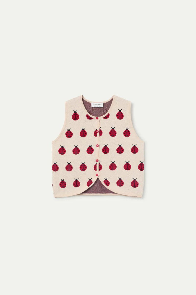 Lady Bug Knit Vest - Flea Boutiques