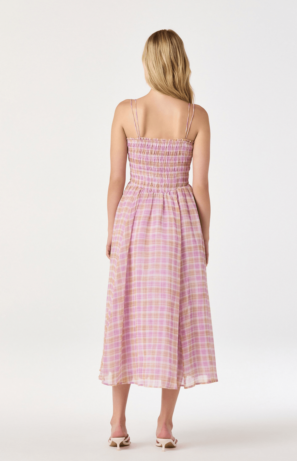 Lahela Plaid Midi Dress - Flea Boutiques
