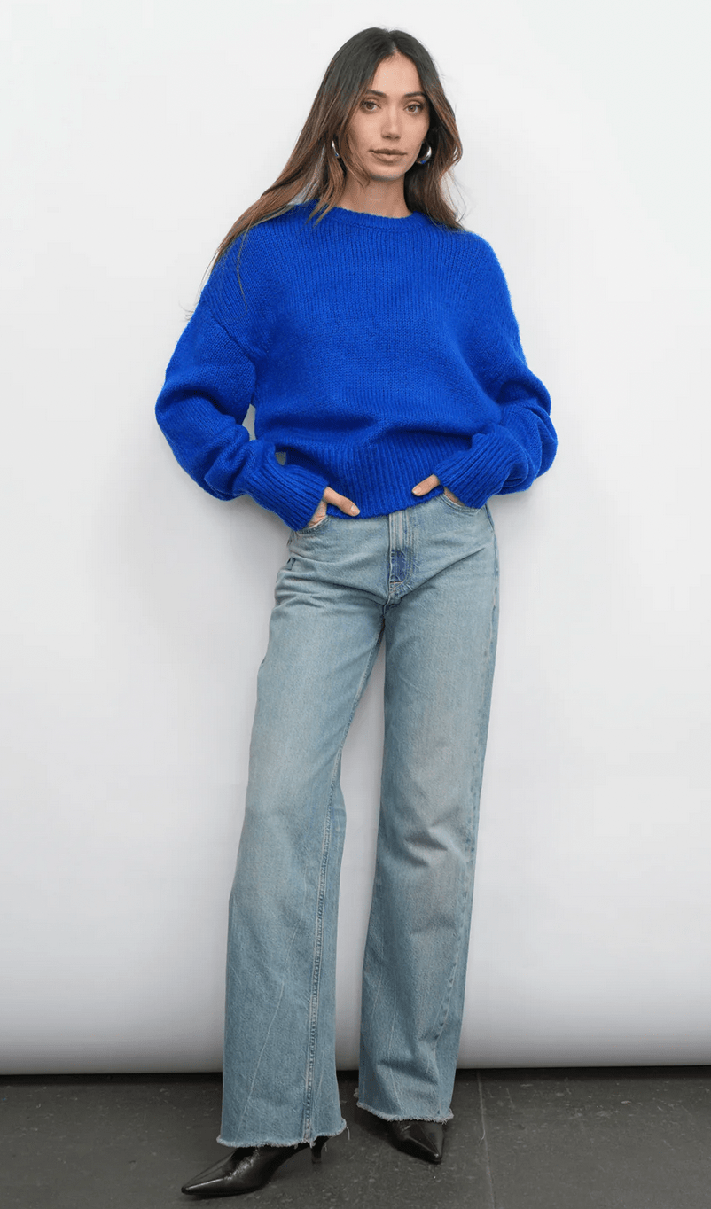 Larson Fuzzy Sweater - Flea Boutiques