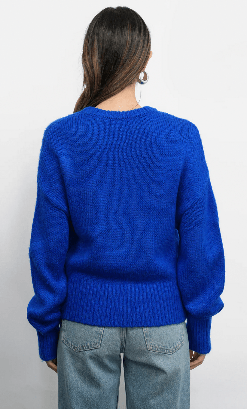 Larson Fuzzy Sweater - Flea Boutiques
