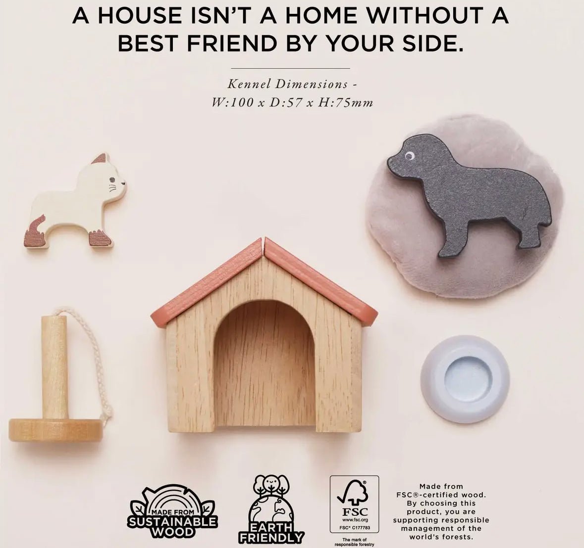 Le Toy Van Dolls House Pet Set - Flea Boutiques