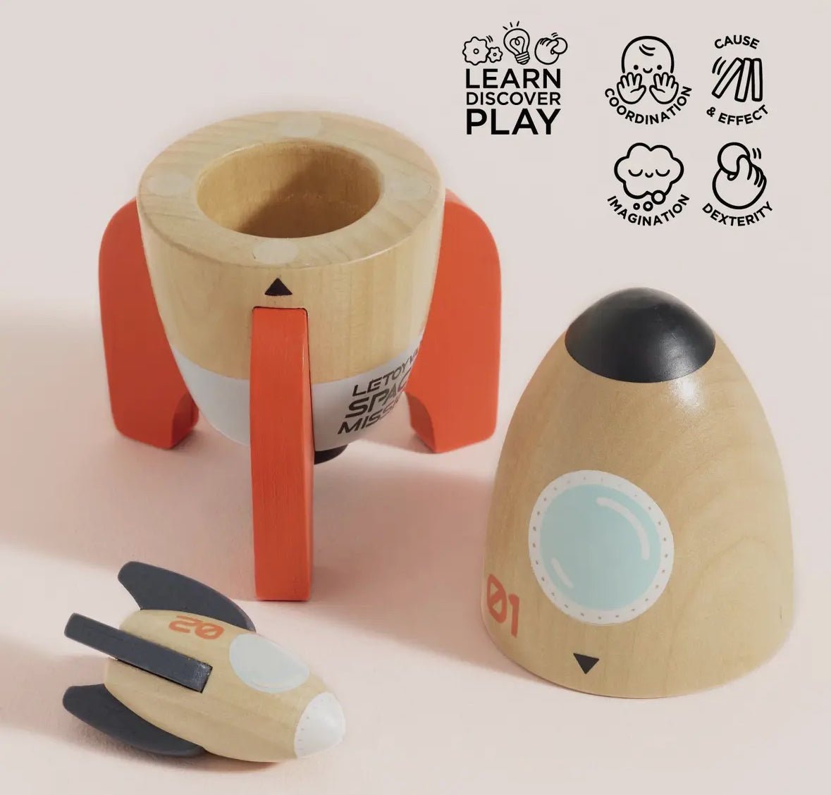 Le Toy Van Magnetic Space Rocket Duo - Flea Boutiques