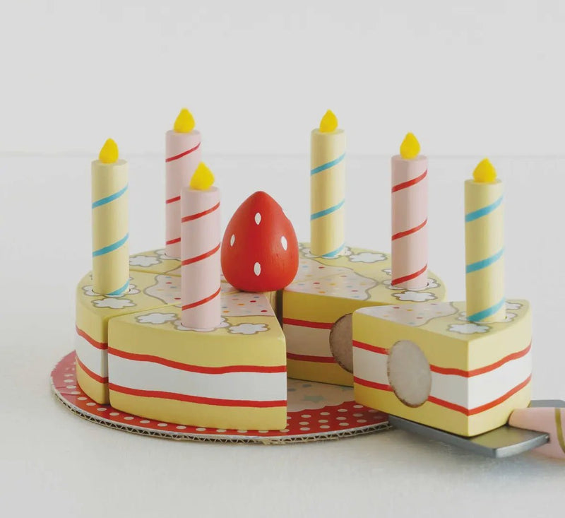 Le Toy Van Sliceable Birthday Cake & Candles - Flea Boutiques