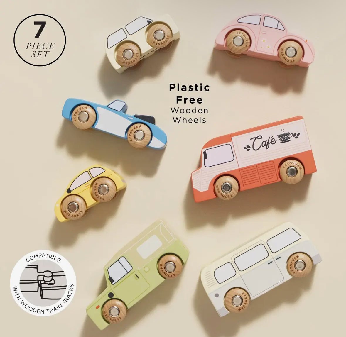 Le Toy Van Vintage Wooden Toy Cars - Flea Boutiques