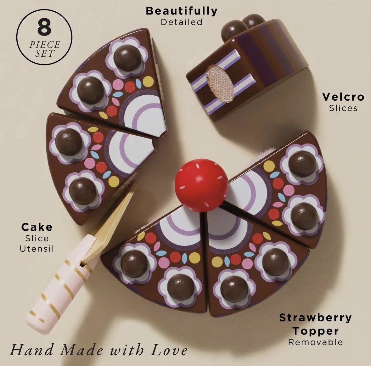 Le Toy Van Wooden Chocolate Cake - Flea Boutiques