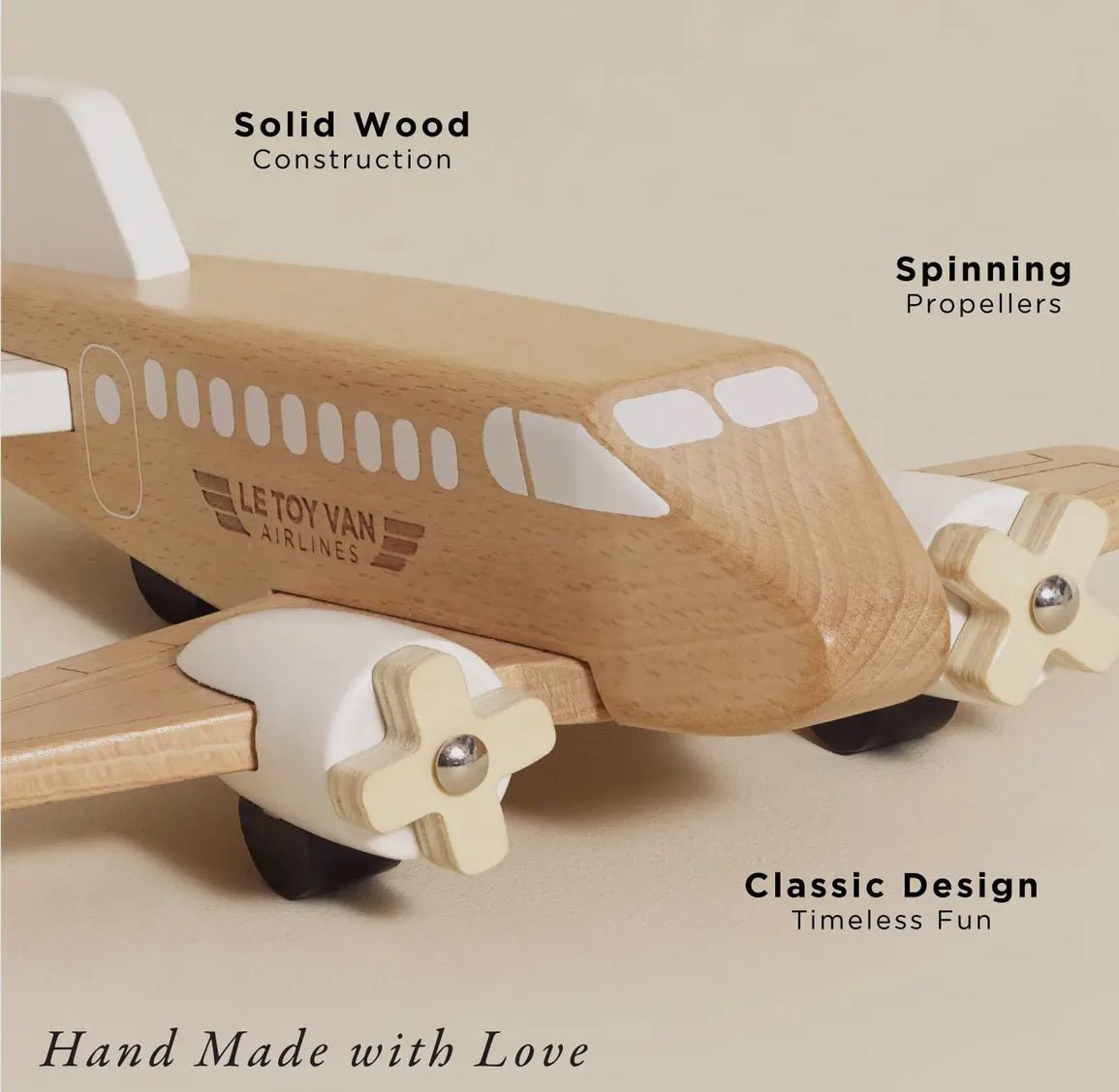 Le Toy Van Wooden Toy Plane - Flea Boutiques