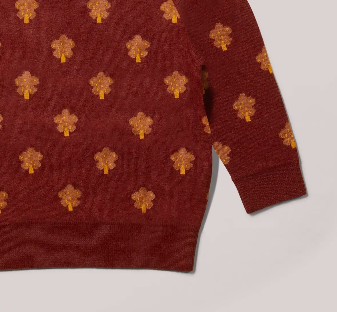 Leaf Autumn Knitted Jumper - Flea Boutiques