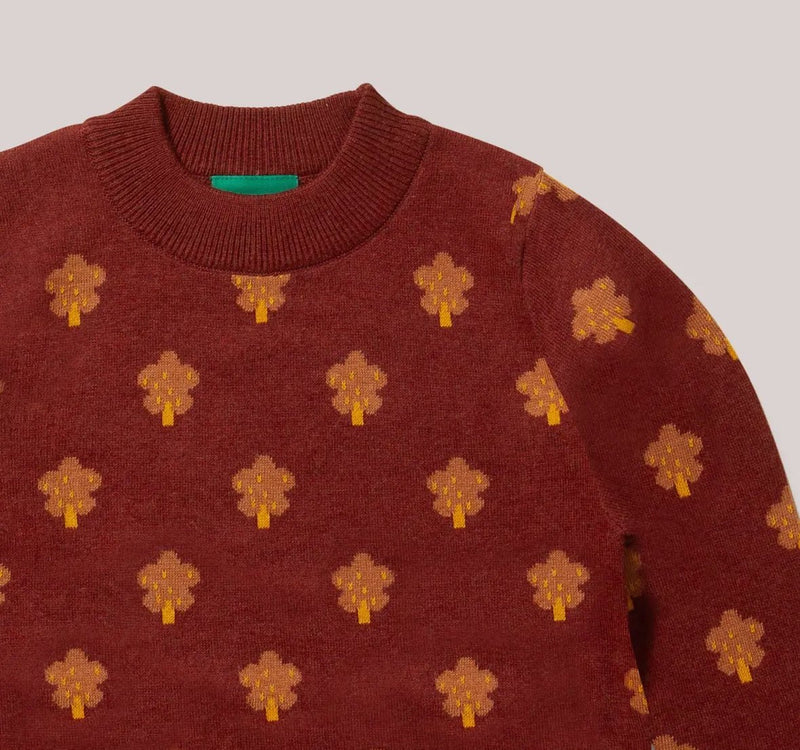 Leaf Autumn Knitted Jumper - Flea Boutiques