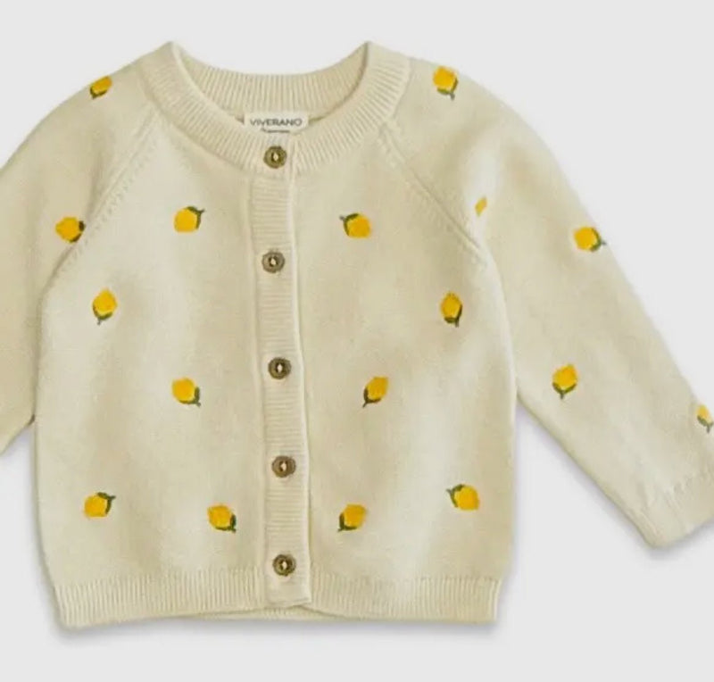 Lemon Embroidered Knit - Flea Boutiques