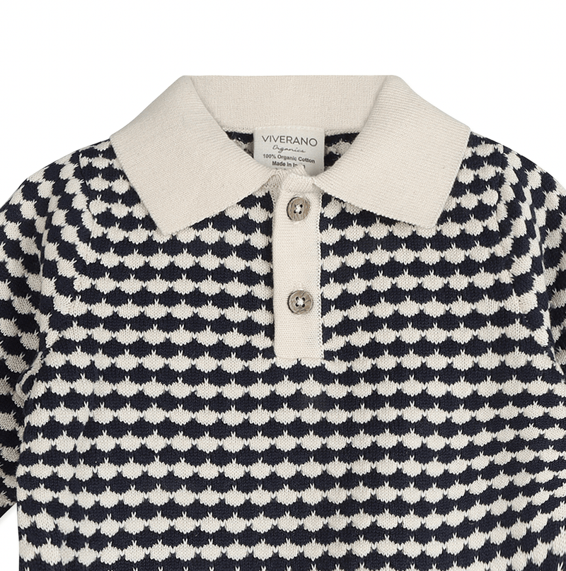 Leo Textured Knit Polo + Pant - Flea Boutiques