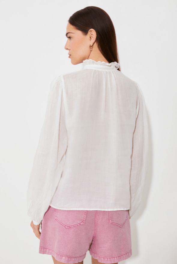 Leony Eyelet L/S Blouse - Flea Boutiques