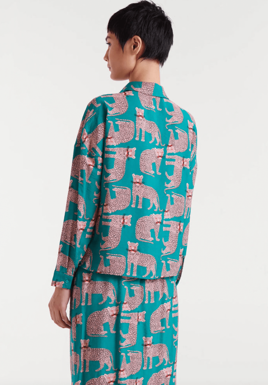 Leopard Button Down - Flea Boutiques