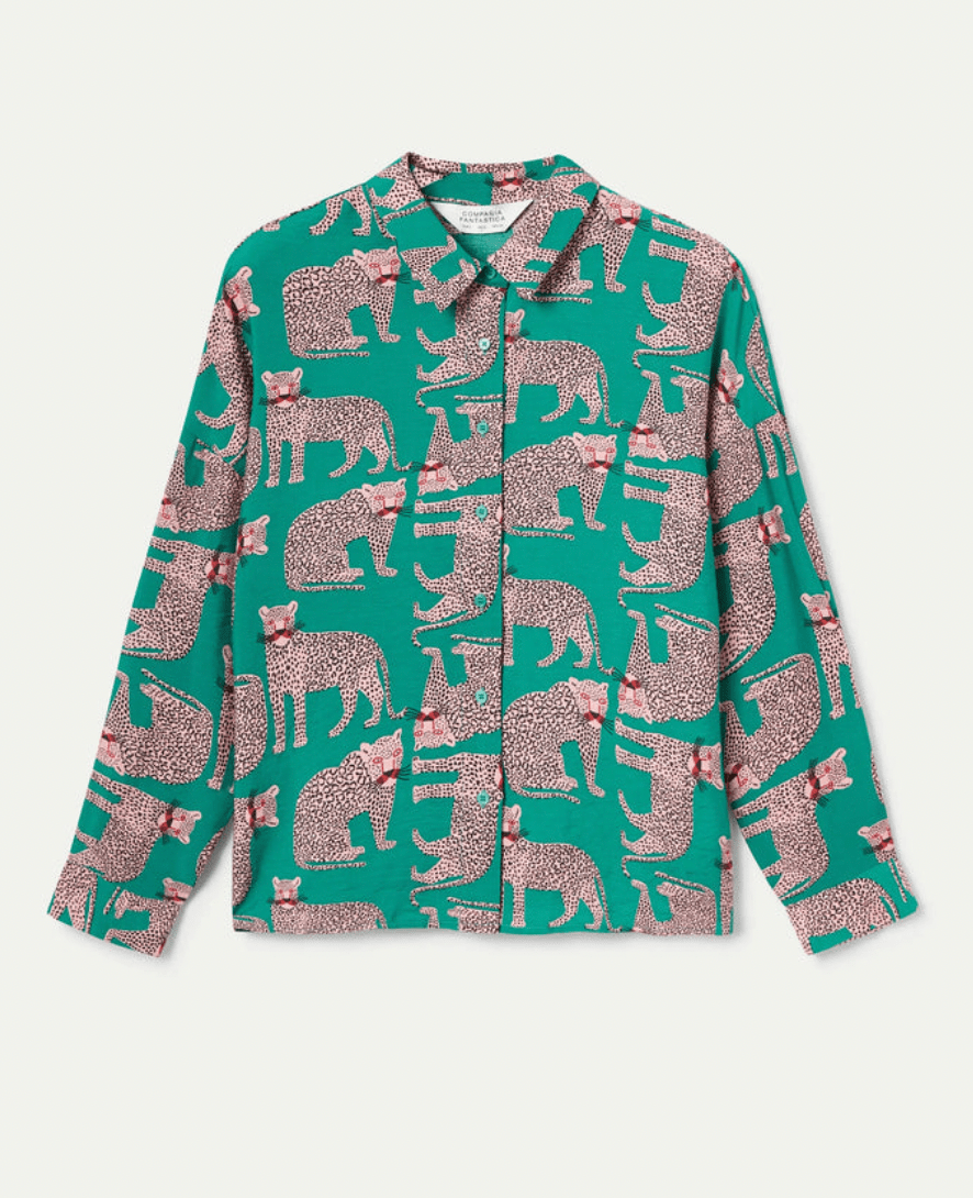 Leopard Button Down - Flea Boutiques