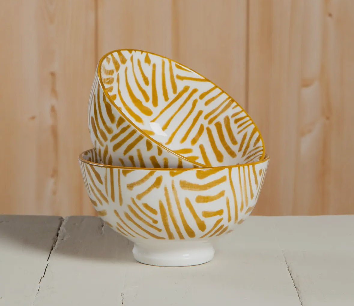 Lines Stamped Bowl - Flea Boutiques