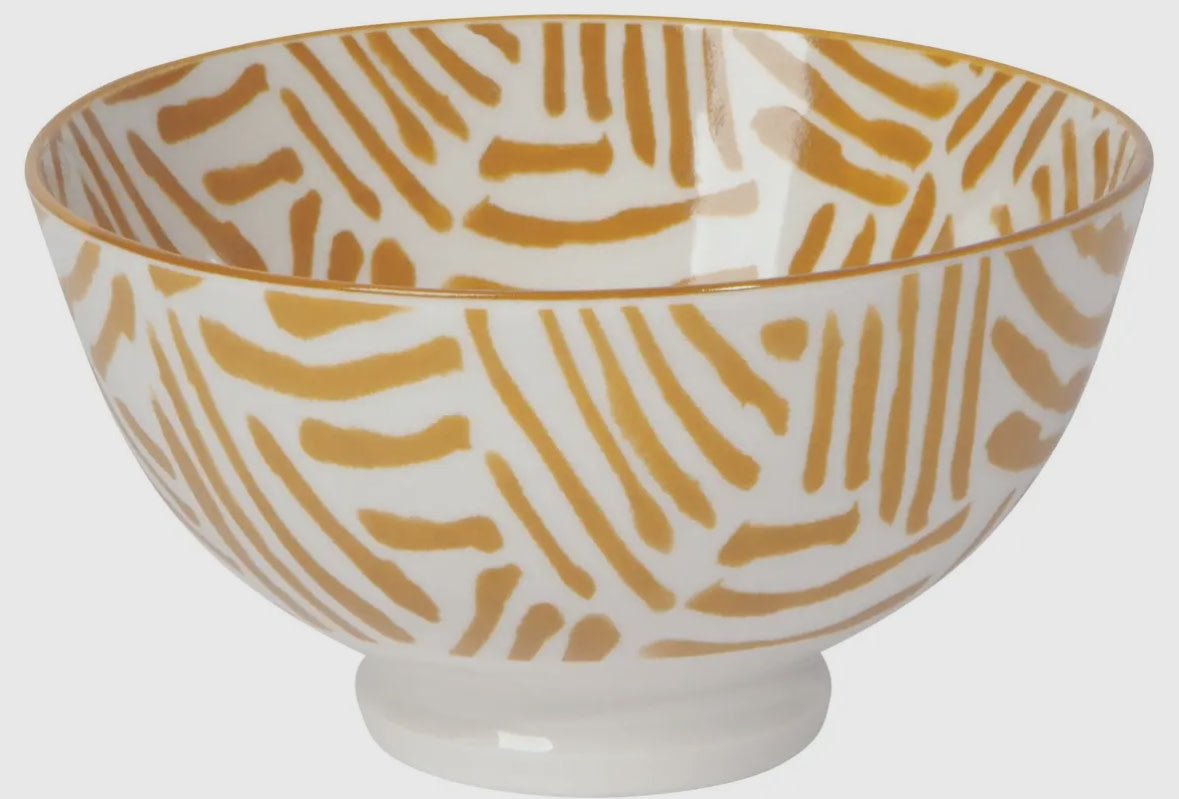 Lines Stamped Bowl - Flea Boutiques