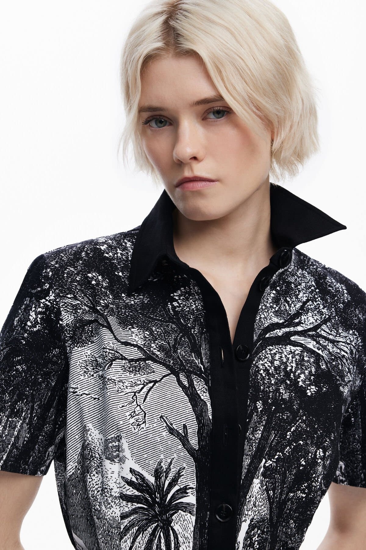Lithograph Shirt Dress - Flea Boutiques