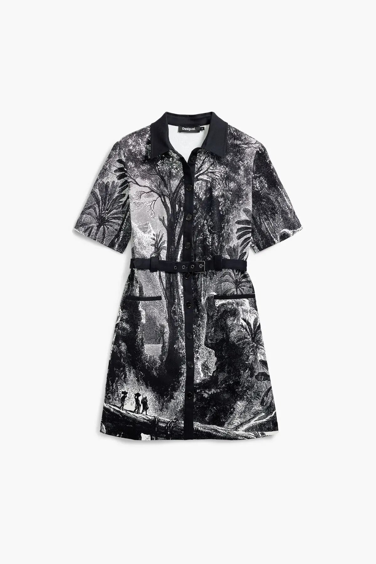Lithograph Shirt Dress - Flea Boutiques