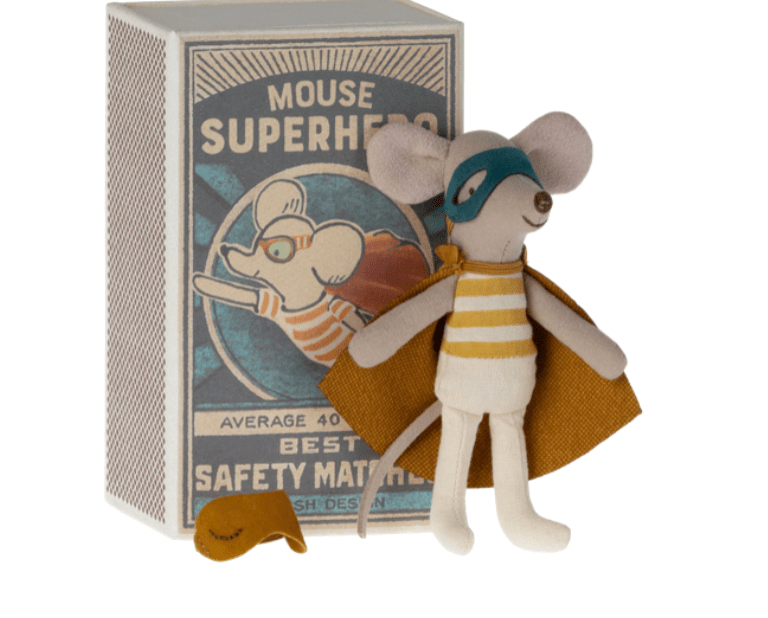 Little Brother Super Hero Mouse - Flea Boutiques
