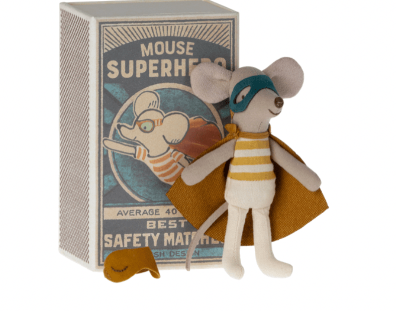 Little Brother Super Hero Mouse - Flea Boutiques