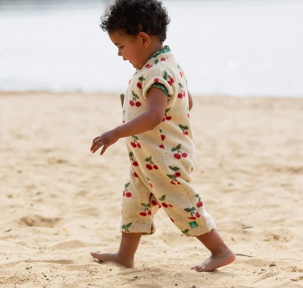 Little Cherries Towelling Romper - Flea Boutiques