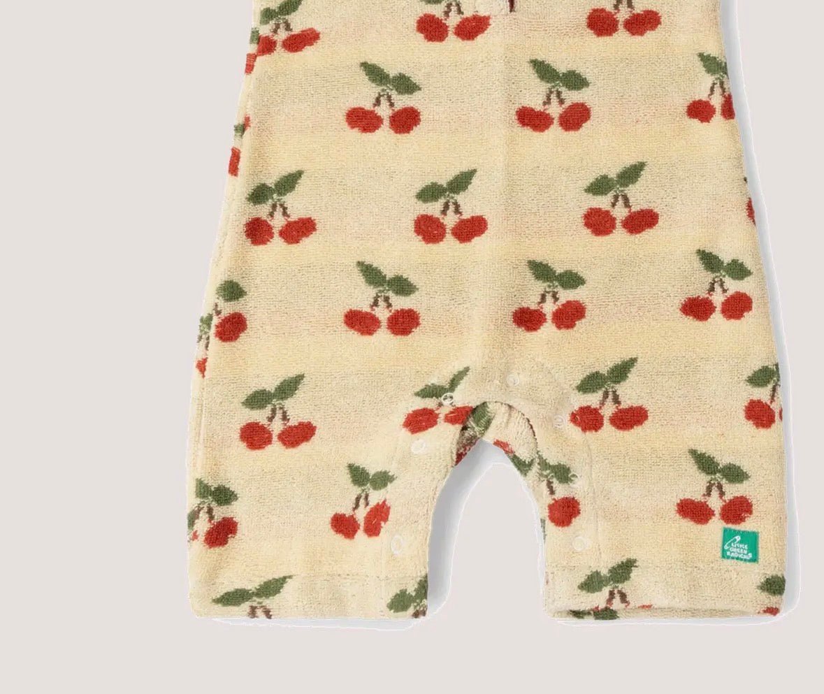 Little Cherries Towelling Romper - Flea Boutiques