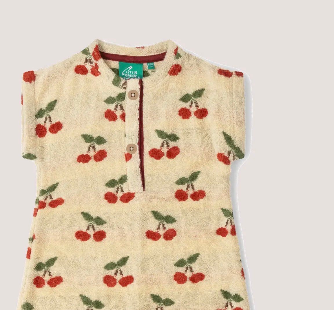 Little Cherries Towelling Romper - Flea Boutiques